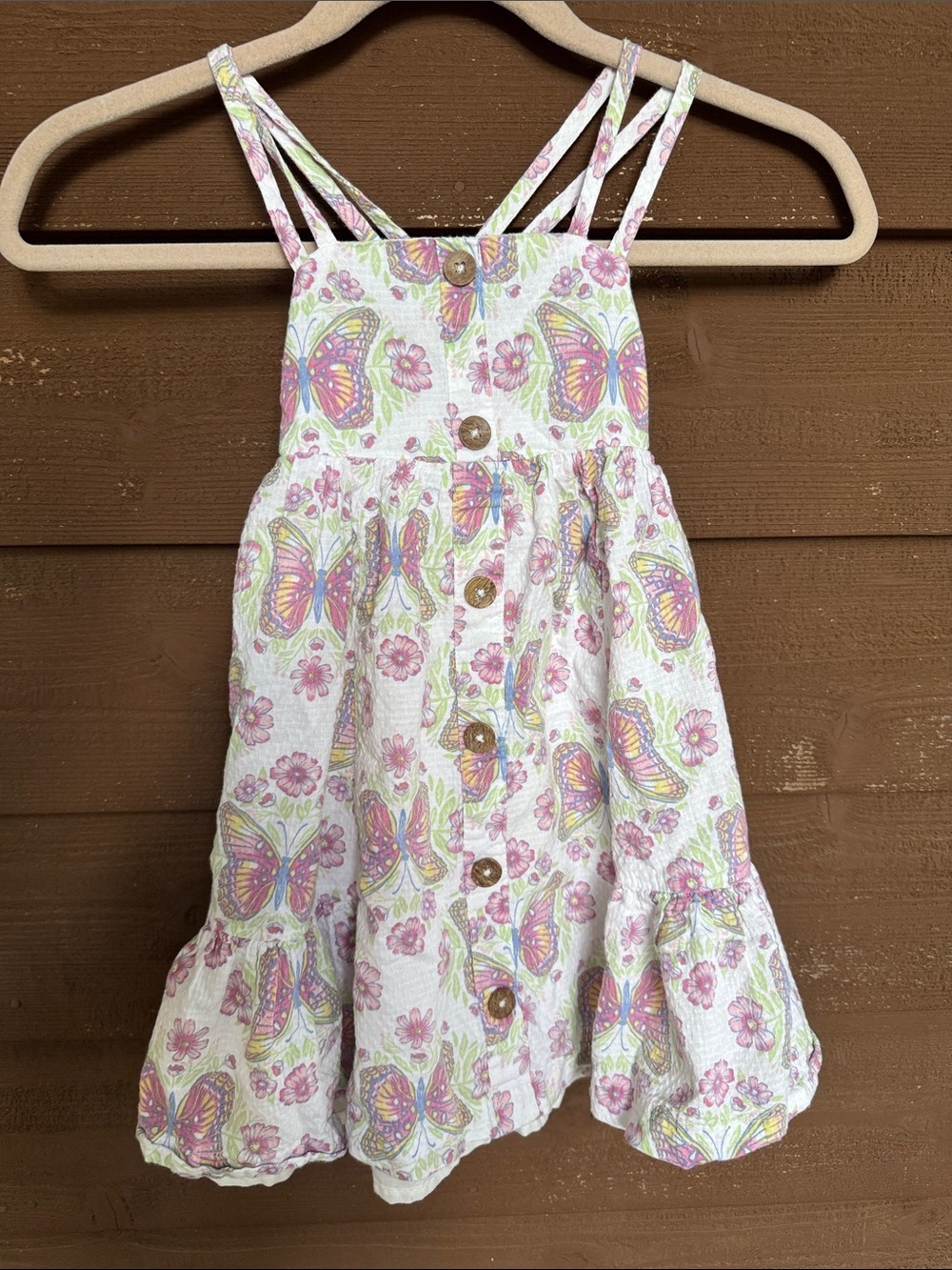 Joie White Floral Patterned Girl Dress size 5